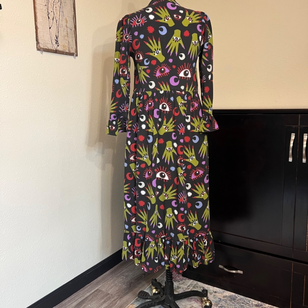 Nooworks Witchy Ways Olive Dress size S - Picture 4 of 6